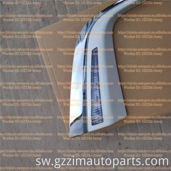 high quality rear license plate frame chrome with led light for land cruiser fj200 lc200 2016 - 2019